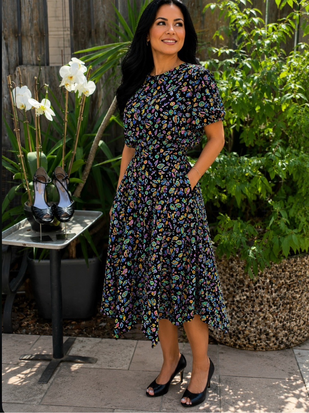 Liz Claiborne ’petite print dress